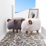 []  Sheep Animal Ottoman Stools Children's Stool Animal Shape Footrest Stool GJEQ
