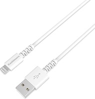 Kashimura NKL-113 USB Charging and Sync Cable, 3.9 ft (1.2 m), White, Heavy Duty, Apple Certified, C