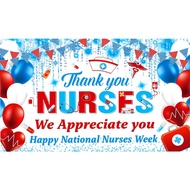 5x3ft Nurse Appreciation Week Photography Background Thank You Nurses We Appreciate You Backdrop Nur