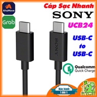 [Genuine - Real Photos] Sony UCB24 C-C Cable Fast Charging 2 Type-C Heads Unlocked Type C Cable Fast