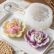 Heart-Shaped Rose Silicone Mold, Suitable For Making 3D Floral Plaster And Scented Candles - Reusabl