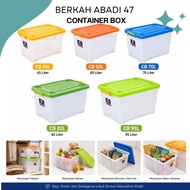 Shinpo Plastic Container Box with Real Wheels CB 30L 45L 50L 60L 70L 82L 95L Multipurpose Storage Bo