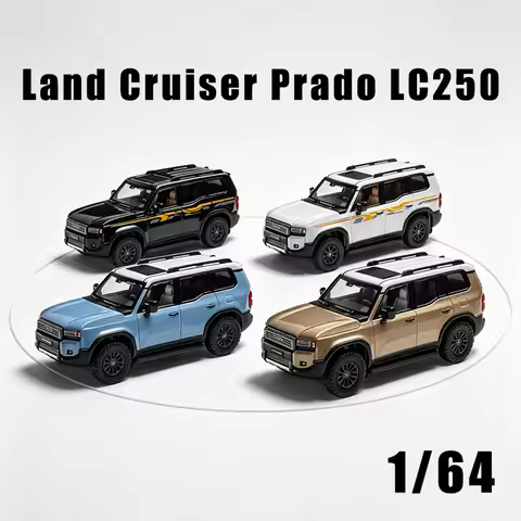 MASSDI 1:64 Land Cruiser Prado LC250 Diecast SUV Model Alloy Off‑Road Vehicle Static Collectible Dis