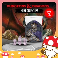 Sirius Dice-D&D Mini Cups Series 2-Random Set With Glass For Collection Playing From Kinoko Card Gam