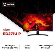 ACER NITRO ED271U P 27-Inch WQHD 170Hz 1ms Zero Frame Curved LCD (1000R) FreeSync Premium Gaming Mon