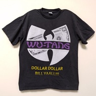 [Mr.17] Wu-Tang Clan Wudang Help C.R.E.A.M. Dollar Hip Hop Brushed Old Short Sleeve T-Shirt (Z393)