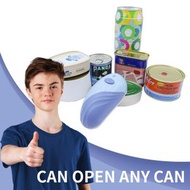 電動罐頭刀 自動開罐器 一鍵開罐 平滑邊緣 電池供電 所有形狀罐頭 職業治療師推介 老年人關節炎手弱者媽媽手的開罐神器(電池版) - 藍色