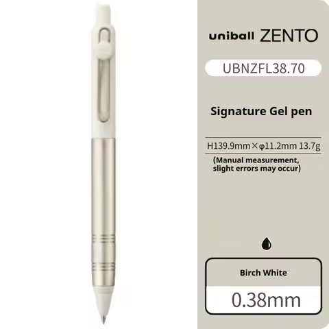 Mitsubishi Uni Ultimate Signature Pen,ZENTO Retractable Metal Gel Pen with Ultra-Smooth Ink Luxuriou