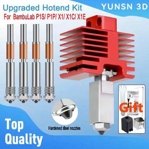 Upgrade TZ4.0 Hotend For BambuLab P1S P1P X1 X1C X1E One-Piece Hardened Steel Nozzle Hot End Kits Fo