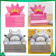 [Isuwaxa] Kids Foldable Sofa Chair Cover Floors Foldable Kids Sofa Armchair for Home