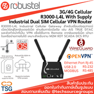 Robustel - R3000-L4L Industrial Dual SIM Cellular VPN Router - Industrial Cellular Gateway - 3G/4G C