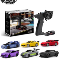 Turbo Racing 1:76 RC Car C64 C63 Drift RC Car with Gyro C71 C72 C73 C74 C75 Flat Running Remote Cont