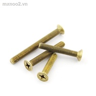 （new）Copper screw brass cross countersunk head screw pure copper flat head machine tooth screw M2M2.5M3M4M5M6