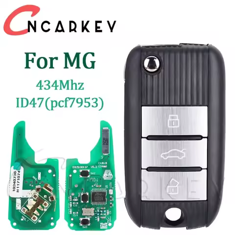 For MG HS ZTS ZS MG3 MG6 MG5 RX5 RX8 i5 i6 Half Smart Car Key 433Mhz ID47 Chip 7953 Folding Remote F