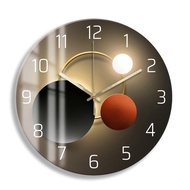 Internet celebrity wall clock, silent living room clock, fashion style home 12-inch decorative clock
