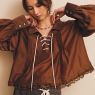 Mitr Agenda Lace-Up Blouse