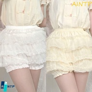 AINTP JK Petticoat with Ruffled Lace - Cute Elastic Women's Fashion