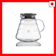 【Direct From Japan】HARIO V60 Glass Server 800 Clear, 800ml, 2-6 Cups, Microwave Safe, XGSR-80-TB