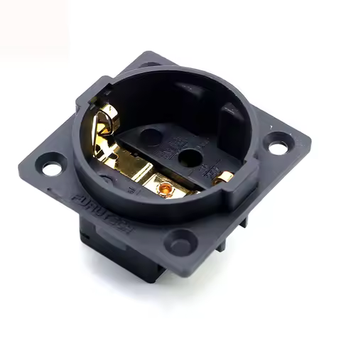 Large quantity Furutech Schuko FI-E30 NCF nano socket plated Rhodium/gold AC EU 2 pin IEC Power Tail