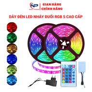 Dây Led Nháy Đuổi Rgb 5M 3528Smd Bọc Silicon Siêu Bền Đèn Led Dán Tường Trang Trí Decor Phòng Có Điề