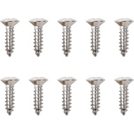 Banworks USA # 3 x 3/8" Skru Keluli Tahan Karat untuk Jack Output Gitar, Skru Pelindung Pickguard Gi