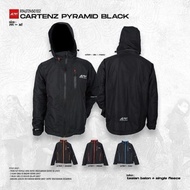 jaket gunung anti air rei arei cartenz pyramid BLACK original