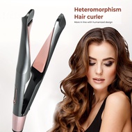 UKLISS 2 in 1 Hair Curler & Straightener Professional Hair Styling Iron for Curl Straight Wavy Hair