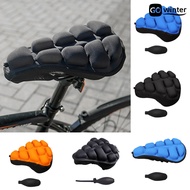 [GW]1 Set Bicycle Seat Cover Ergonomic Inflatable Non-slip 3D Airbags Comfortable Sit TPU Mountain Bike Foldable Saddle Cover Cycling Supplies