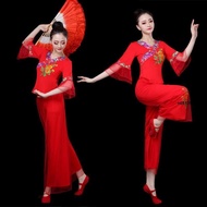 [Hot Sale🔥Square Dance Costume Yangko Costume Classical Dance Costume Ethnic Dance Costume Performan