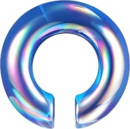 1 Piece 0G 00G 1/2 Inch Glass Nose Rings Septum Ring, C-Shape Horseshoe Nose Ring Horseshoe Earrings