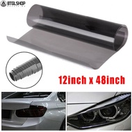 Light Film Smoke Vinyl Film 12'X48' Wrap Tint Headlight 12"X48" Gloss