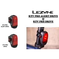 LEZYNE KTV Pro Alert Drive Rear & KTV Pro Drive Rear Rechargeable Bicycle Safety Tail Light