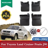 4X Mudguards For Toyota Land Cruiser Prado LC90 90 J90 2-Doors 1996-2002 Car Mudflaps Splash Guards 