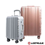 🗯網路最低價免運費【AIRWALK LUGGAGE】金屬森林 木絲鋁框復古壓扣行李箱 （3色）20吋 24吋 28吋
