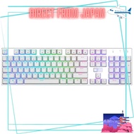 Mechanical Gaming Keyboard 104 Keys with Cherry MX Red Switch, Anti-Ghosting Keys, RGB LED Backlit, 