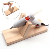YOLANDA Hot Glue|Base, Universal Wooden Hot Glue Holder, DIY Hot Glue Support Stand