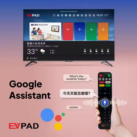 [Genuine]2025 New EVPAD 11P H618 Android 12 8K WIFI6/7 VOICE RC 1000M ethernet hot sell in USA UK Ko