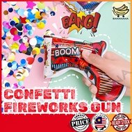 Inflatable Fireworks Gun Hand-Held Confetti Firework Birthday Party Popper Wedding Celebration 庆祝礼花抢