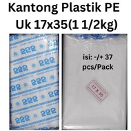 PE plastic bags size 20x35, 17x35, 15x30, 12x25, 10x20, sugar plastic