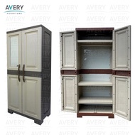 Avery - Lemari Orion Kaca / Lemari Plastik dengan Kaca