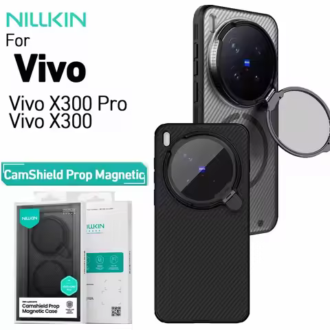 Nillkin CamShield Prop Magnetic For Vivo X300 / X300 Pro Case Anti-Drop Flip Cover Lens Protection A