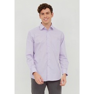 Alisan Kemeja Lengan Panjang Polos Slimfit PLSSFLS Ungu 1