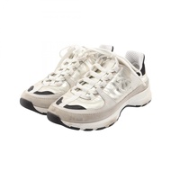 【二手】香奈兒 (Chanel) Coco Mark G46609 銀色皮革女式運動鞋