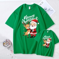 Green Christmas Family Outfit - Cotton T-shirts & Blouses Family Set