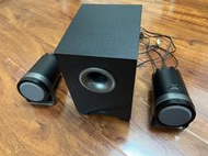 (8成新殺肉機)  ALTEC LANSING 2.1聲道多媒體喇叭 BXR1221 左聲道喇叭故障 其餘功能正常