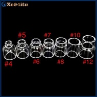 XOITU 2PCS TIG Welding Torch Stubby Gas Lens #4-12 Glass Set Easy to Install Professional Parts for 