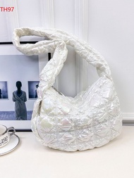 Spring And Summer Cotton Candy Color Big Cloud Bag All-Match Shoulder Bag Large Capacity Soft Miumiu