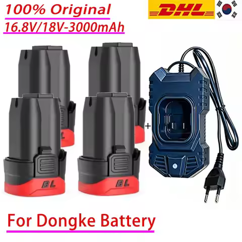 16.8V/18V 3.0Ah Li-ion Battery for Dongke Brushless Hand Drills Household Electric Screwdrivers Tapp