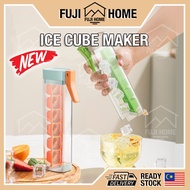 🏠READY STOCK🏠 6 Holes Ice Cube Tray Bottle Auto Dispensing Portable Ice Cube Mould Ice Tray Ice Cube