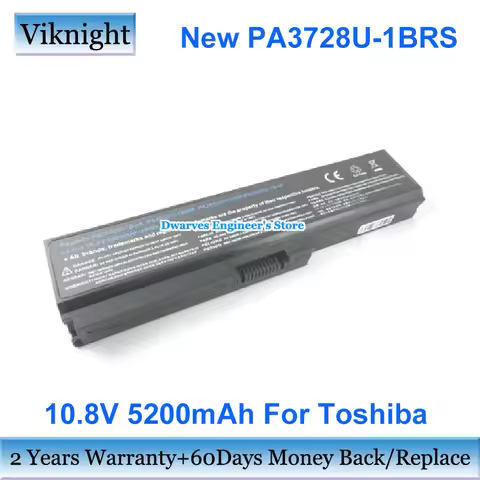 New 10.8V 5200mAh Battery PA3728U-1BRS PA3634U-1BRS For Toshiba Satellite Pro T130 Dynabook CX/45 Eq
